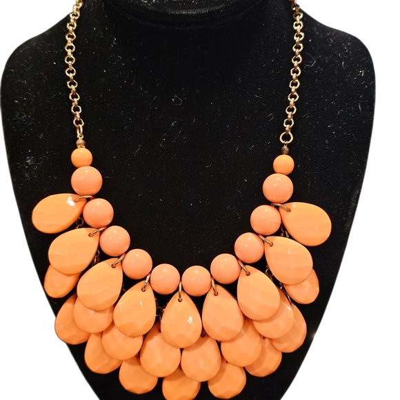 Jewelry - Vibrant Orange and Gold Layered Necklace